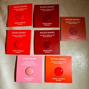 Hermes lipstick sample set of 7